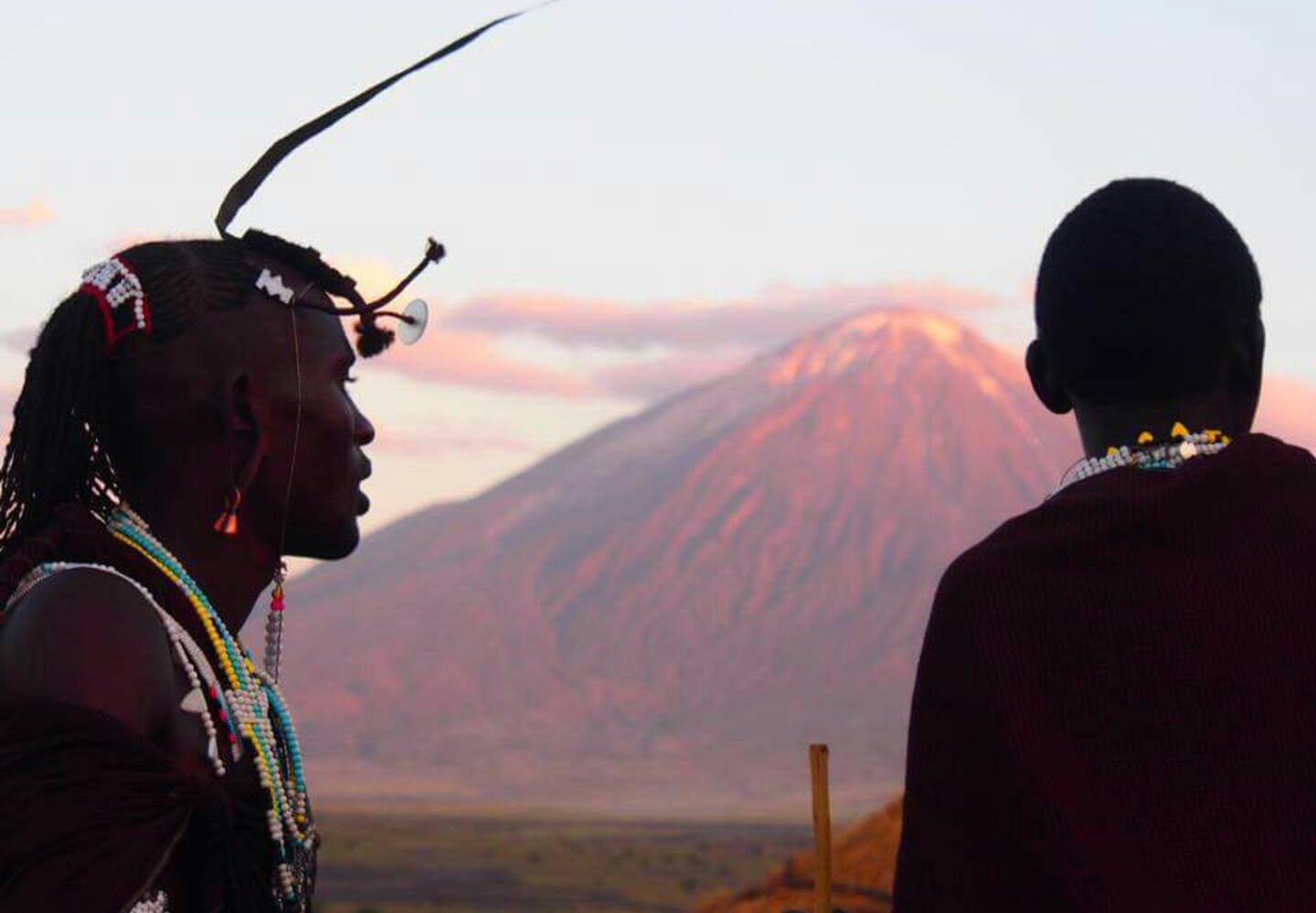 Hadza Worrier On His Way To Hunt